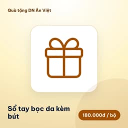 Sổ tay bọc da kèm bút