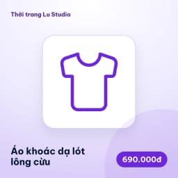 Áo khoác dạ lót lông cừu